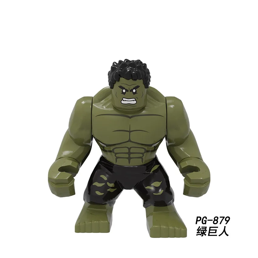 Hulk Anime figures Spider Anime Figure Building Blocks Venom Wolverine Super Mans Heroes Toys Children Boy Girls Gift Toy Building Blocks Action Figures