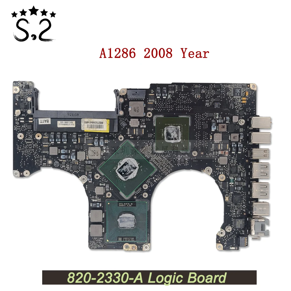 Оригинальная материнская плата A1286 для Macbook Pro 13 3 820-2330-A замена основной платы в