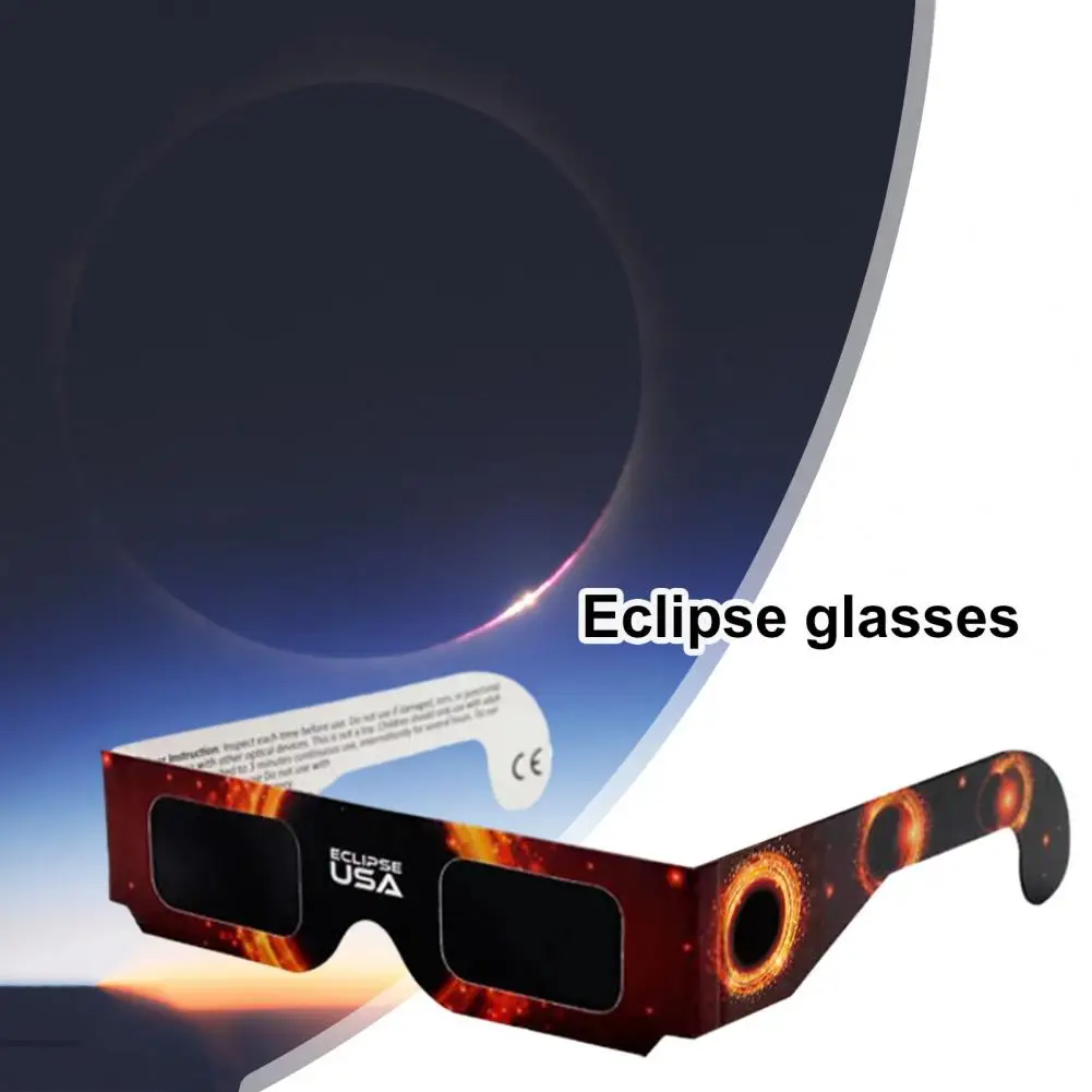 

View Solar Eclipse Eyewear 10/30/50 Pcs Solar Eclipse Glasses Safety Viewing Block for Harmful Uv Light Lightweight for Solar