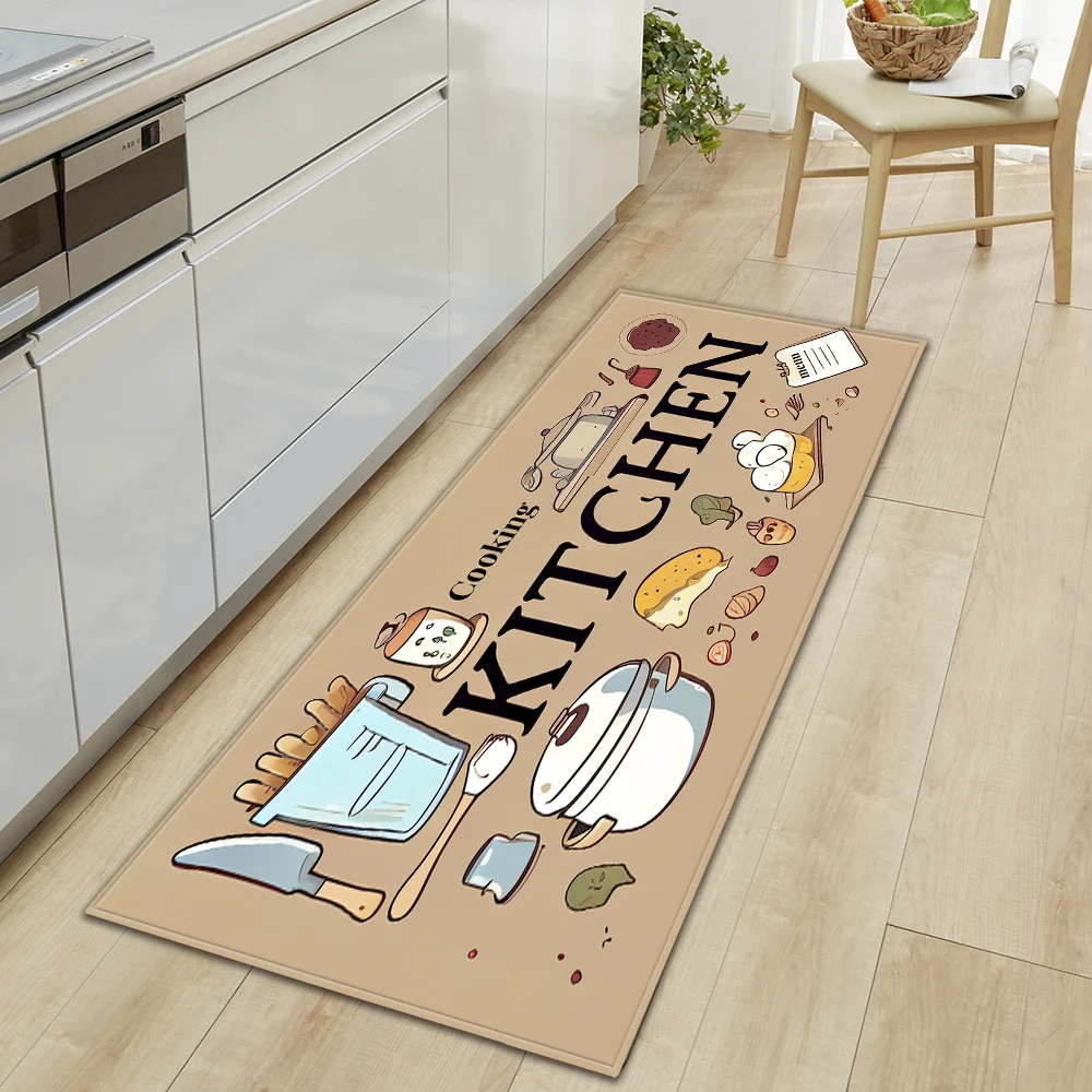 Modern Kitchen Mat Home Hallway Entrance Doormat Living Room Bedroom Floor Decoration Carpet Balcony Bath Door Non-Slip Foot Rug