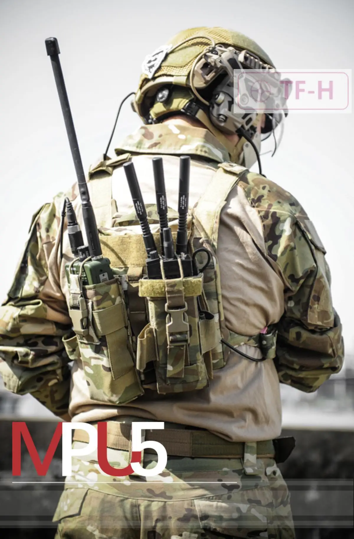 戦術的な複合ナイロン MPU5 1:1 ダミー DIY ラジオケース通信