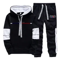 Mens Tracksuit Casual Versatile Printing Hoodie Sweatshirts Sweatpants Fall Winter Daily Sports Jogging Mens Clothing Tops Pants