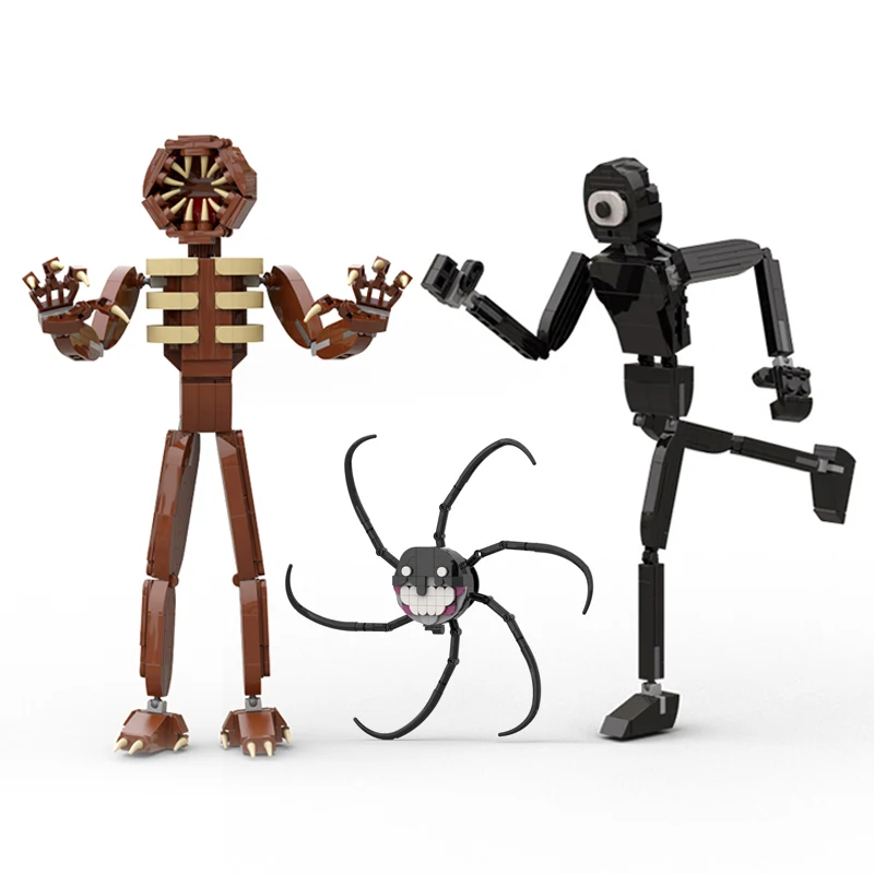 

BuildMoc Doors Demo Villains Figures Building Block Set Horror Game Screech Tentacle Man-Eating Monster Brick Toy Children Gifts