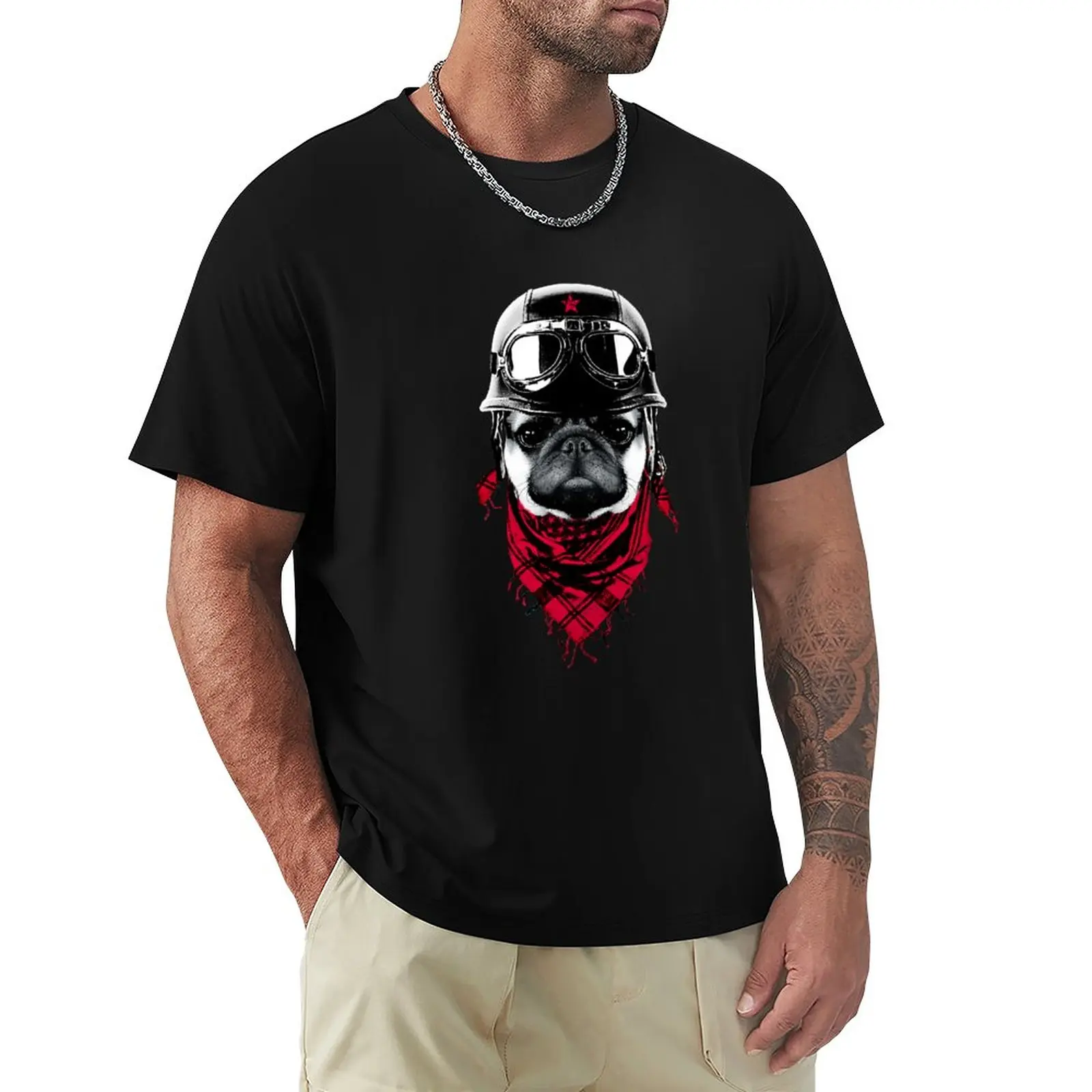 

Adventurer Pug T-Shirt for a boy boys whites anime oversized t shirt men