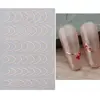 Pattern French Style Self Adhesive Nails Art Sliders Manicure Stripe Nails Decals 3D Lines Nail Sticker Nail Art Decoration 2