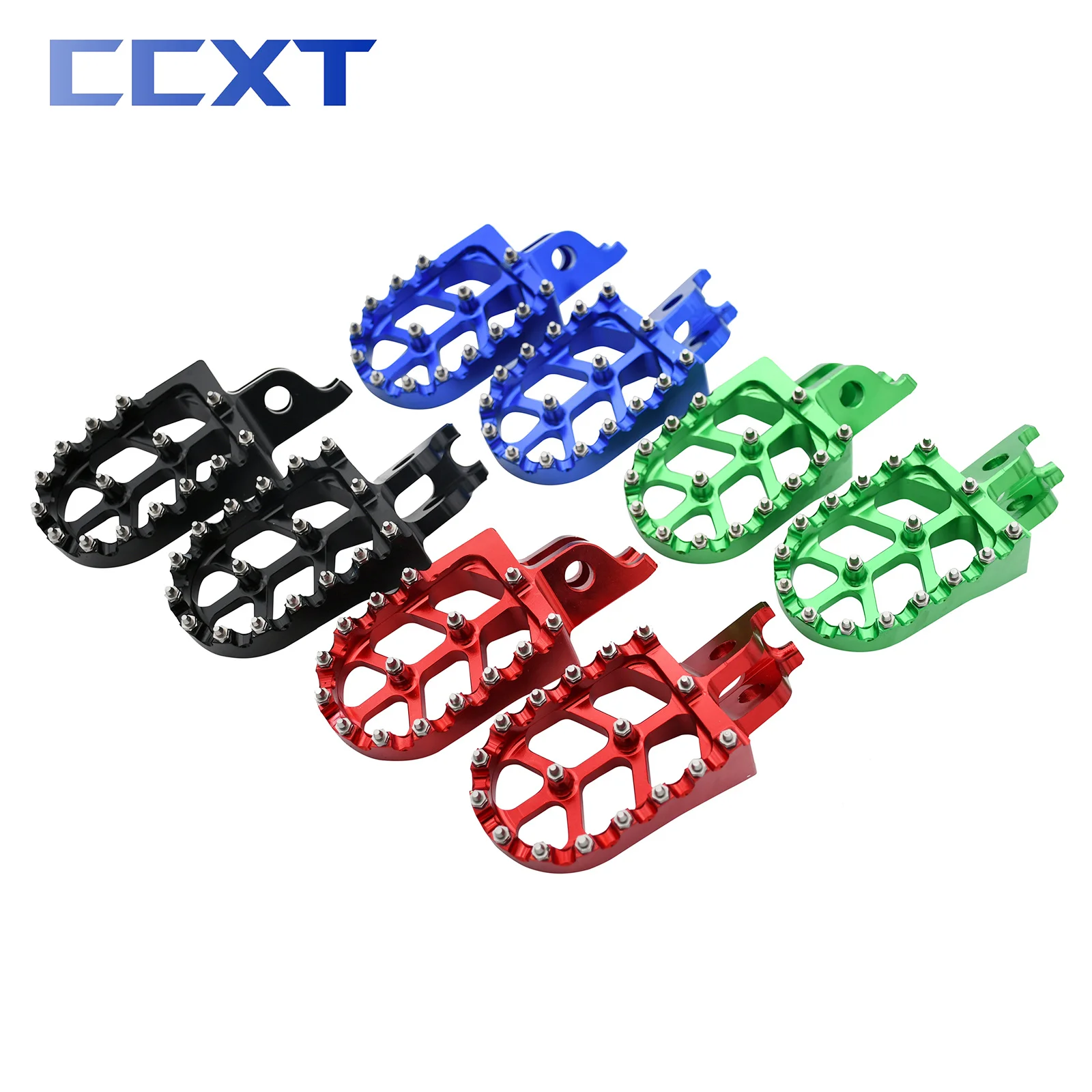 Estriberas de moto de cross Estriberas de motocicleta alargar pedales  descansos CNC para KX250F 06-18 KX250 19-21 KX450F 07-18 KX450 19-21  KLX450R