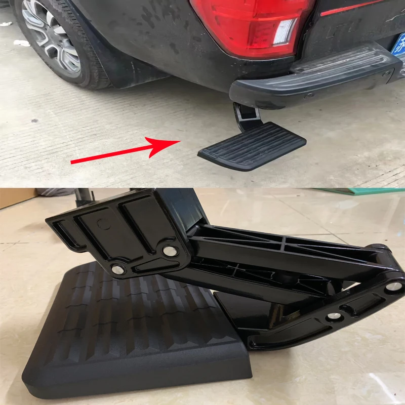 

Rear Foot Steps Pedals Tailgate Feet Board Bar For F150 F-150 Raptor 2015 2016 2017 2018 Retractable Back Rear T-Step BedStep
