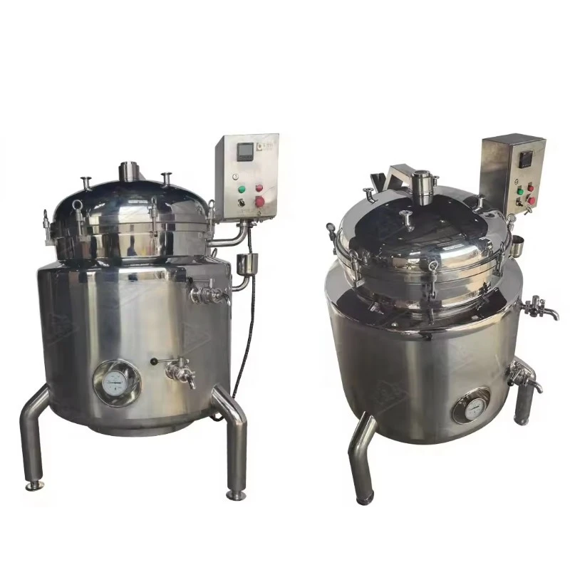 Marmite à vapeur personnalisée 50-8000L, réservoir de cuisson à pression à gaine automatique en acier inoxydable pour bouilloire de cuisson des aliments 1