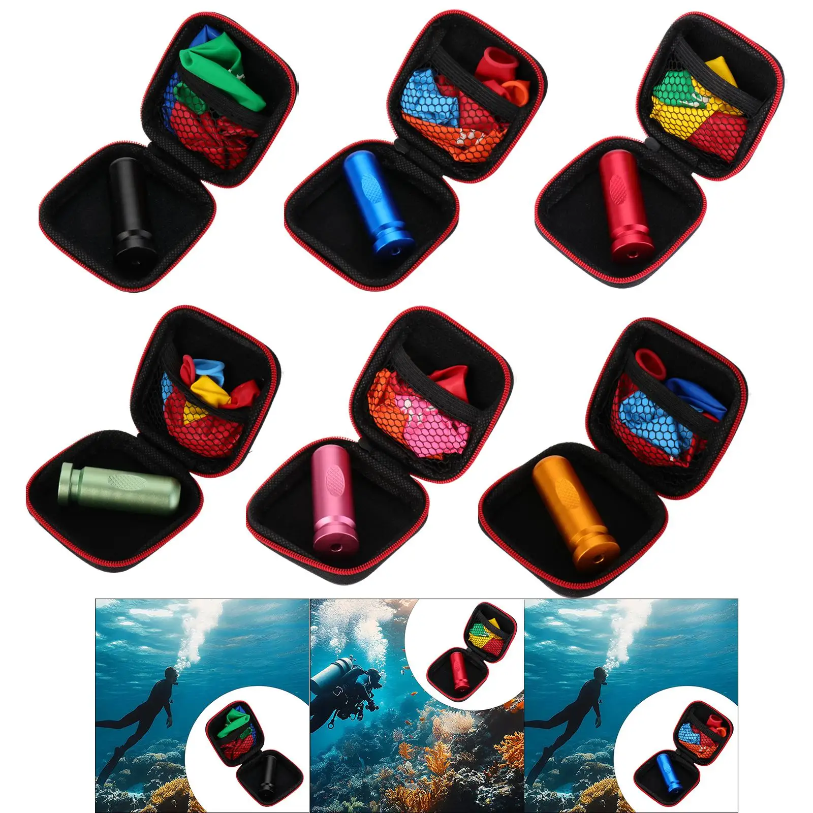 다이빙 스쿠버 귀 압력 균등화 스노클링 연습기 (보관 케이스 포함) 보조 연습 도구 프리다이빙 귀 압력 밸런스