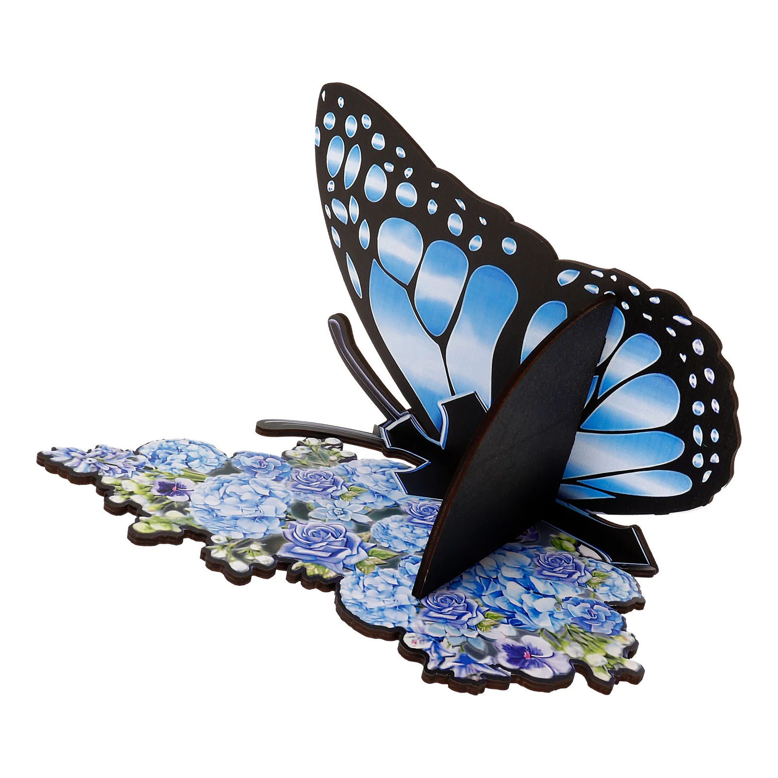 

Butterfly Wall Decoration Shelf Bookshelf Crystal Display Wooden Decorative Rack