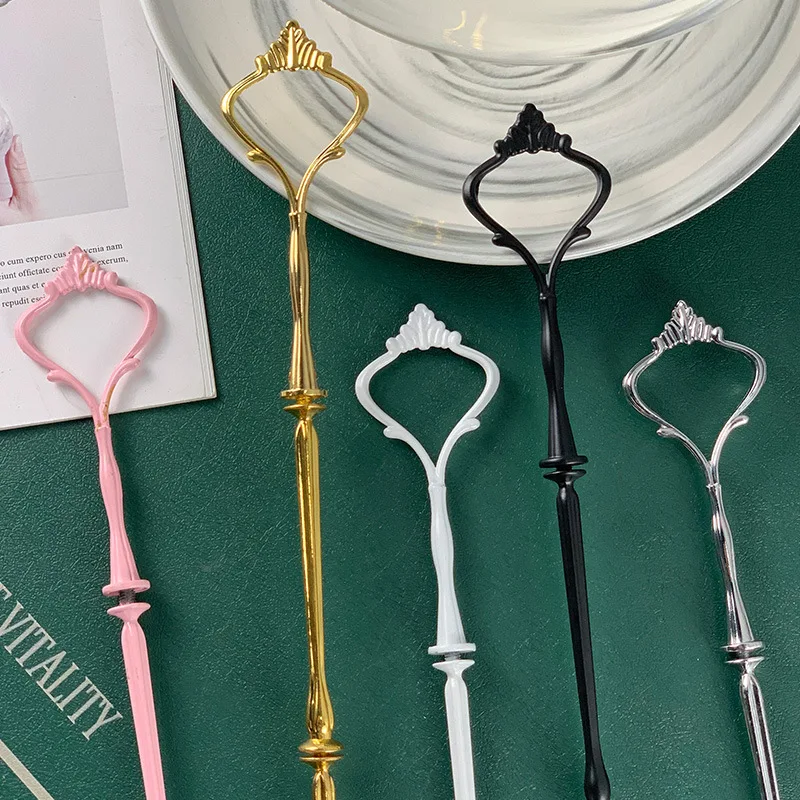 Cake Stand Multi-layer Crown Heart Lucky String Plate Home Wedding Decor Afternoon Tea Dessert Cupcake Stand Tray Rack Pole