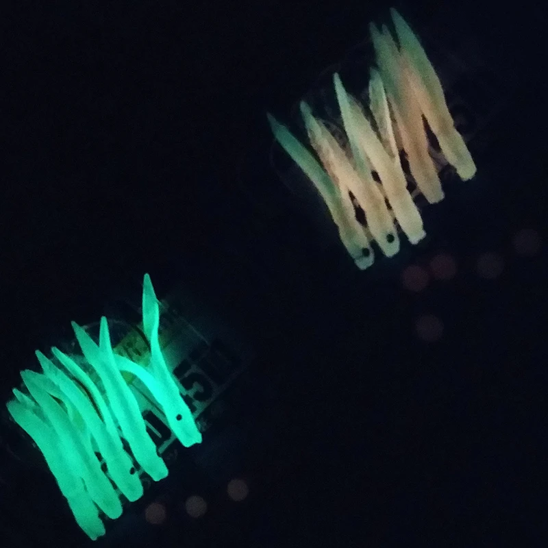 Lunker Sabiki Rigs Glow Night Salzwasser-Angelhaken, Köder, leuchtende Meeresköder, Pesca Tackle – Detail 2