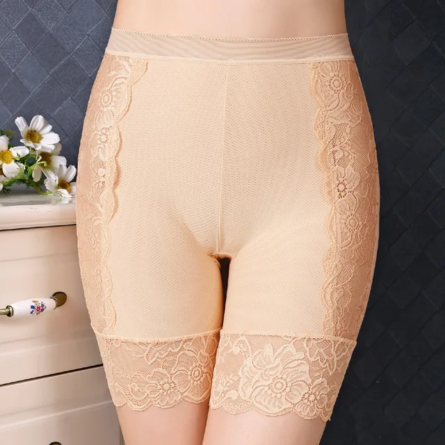 2022 spring Female Panties Lace Seamless Safety Short Pants Women's High Waist Stretch Shorts Briefs Slimming Underwear Lingerie Skin