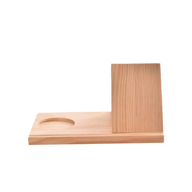 Holder Portable Reading Bookcase Wooden Triangle Reading StandCreative Solid Wood Triangle Bookmark Holder Home Wooden With Cup