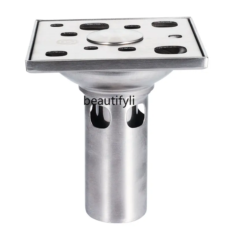 

yj Floor Drain 304 Stainless Steel Thickened Deodorant-Piece Bathroom Washing Machine Dual-Use