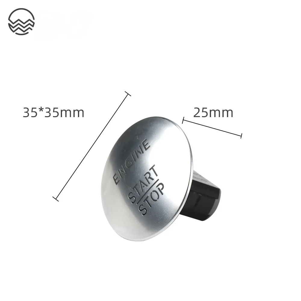 Keyless Start Stop One Button For Benz W164 W204 W205 2215450714 Red Black Carbon W222 W212 Engine Ignition Switch