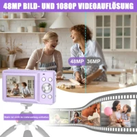 Цифровая камера 1080P 44MP HD компактная камера с 2,4 'ЖК 16X цифровым зумом камера для детей — изображение 2