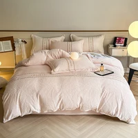 Natural Silk Bedding Set Luxury Quilt Cover Set Soft Duvet Cover Flat Sheet Pillowcases  Duvet Cover Set