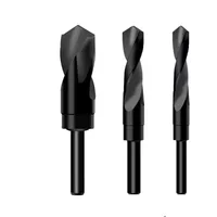 Foret hélicoïdal 1 pièce 13mm-38mm 1/2 "pouces Dia tige réduite HSS foret hélicoïdal 13/14/15/16/17/18/19/20/21/22/23/24/25/28/30/32/35 6