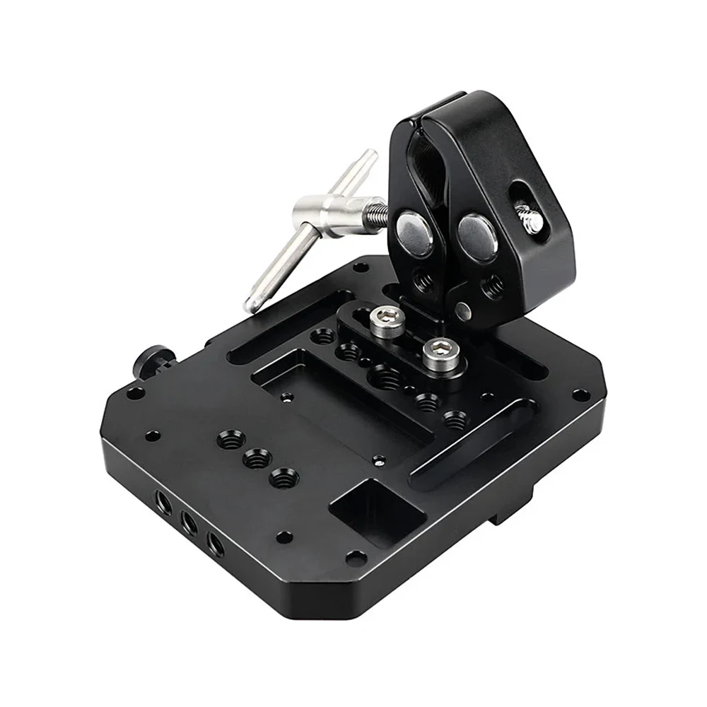 V Mount Battery Plate V-Lock Mount Battery Plate with Super Crap Clamp For Power