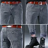 2024 Men Comfortable Winter Thermal Jeans Basic Snow Warm Plush Outside Denim Trousers Fashion Designer Skinny Casual Pants Male 6