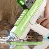 Electric Space Water Gun UZI Hand Integrated Three Function Scorpion Light Kids Toys Boys Splashing Water Play Game Outdoor Gift 3