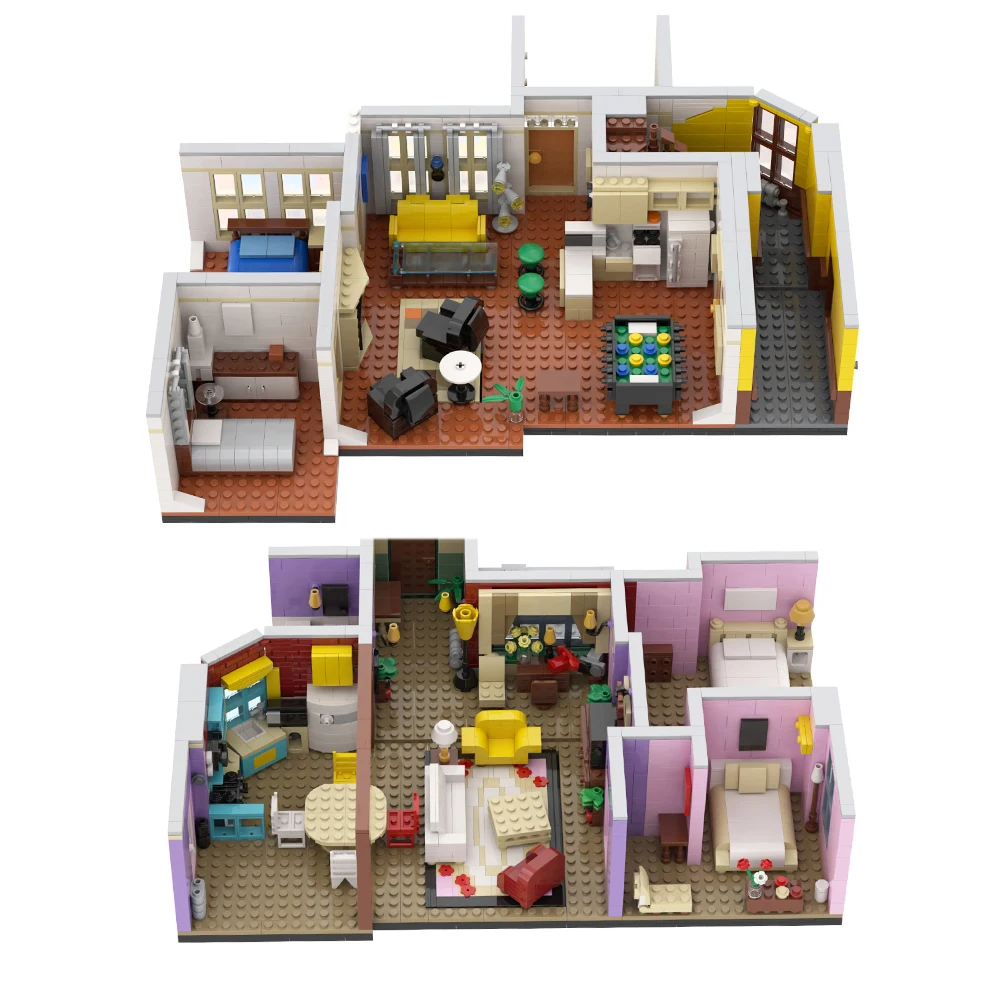 

Строительные блоки Moc Central Perk для нового ТВ-шоу «Квартира Моники», кирпичи для девочек, игрушки для детей