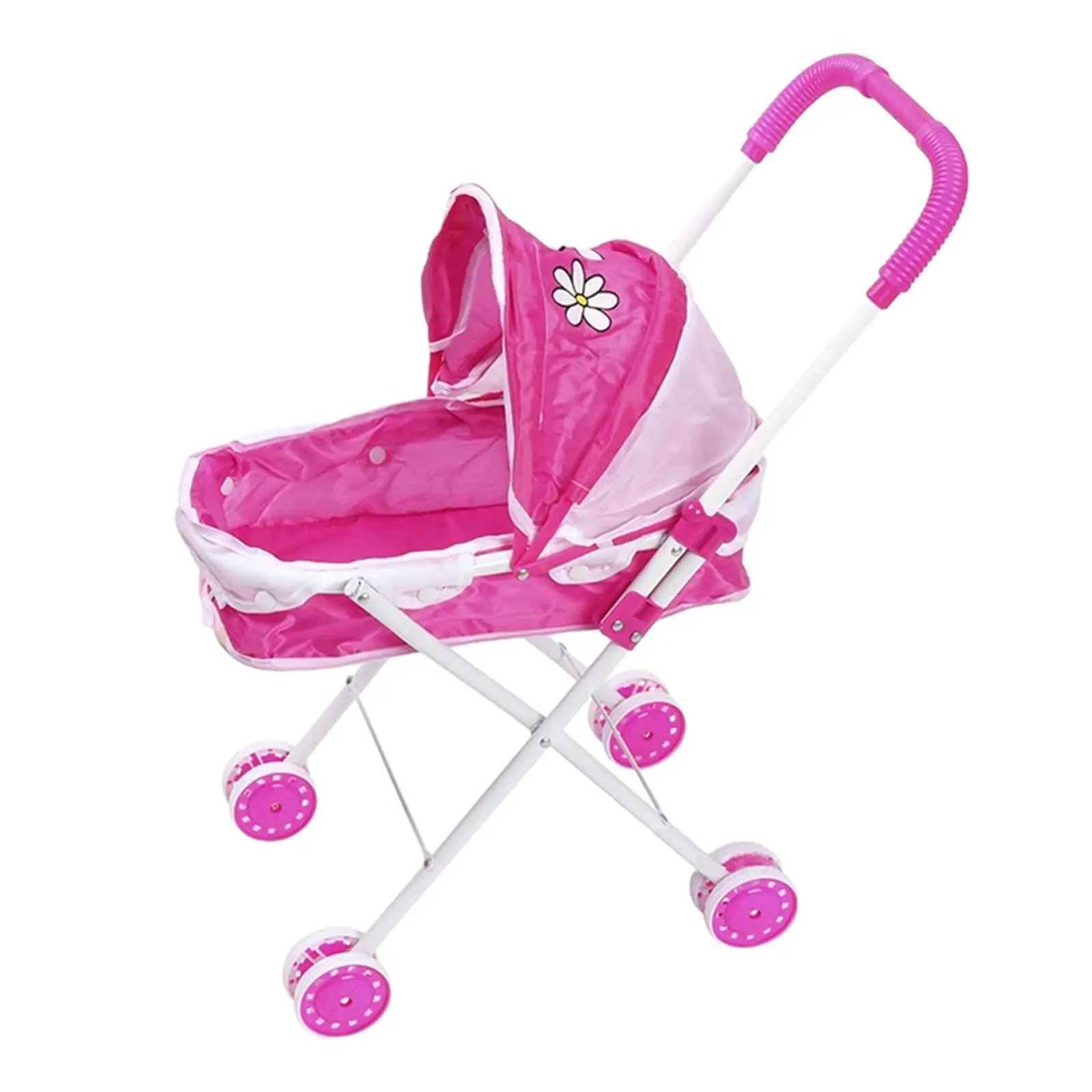 Baby Doll Stroller Pretend Play Party Favors Doll Carrier Girls Gift Realistic Early Development Simulation Pushchair Toy
