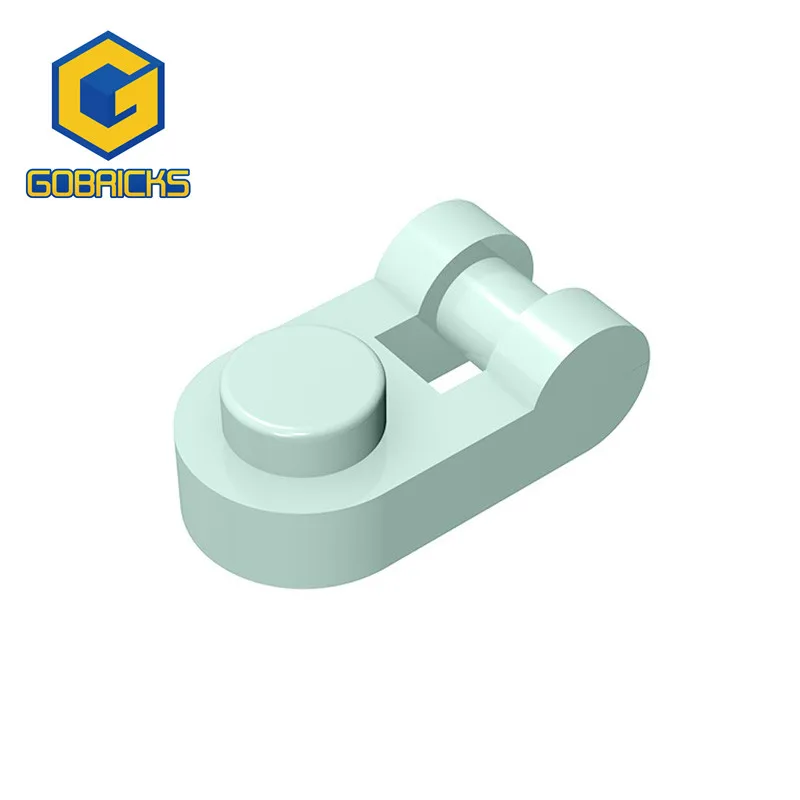 Gobricks 10pcs MOC Plate Round 1 x 1 with Bar Handle On Side Compatible With 26047 Building Block Educational Tech Toy Gift