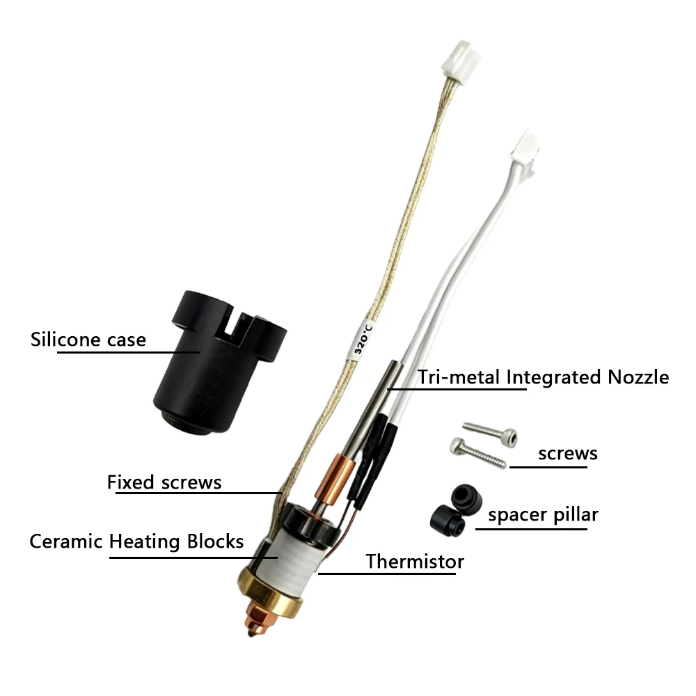 High-Speed All-in-One Bimetal Nozzle Hotend Kit