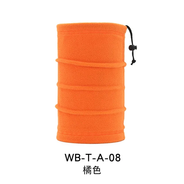Fleece Neck Buff Male Bandana Winter Windproof Scarves Soft Cycling Hiking Half Mask Neck Warmer Gaiter Snowboard Bandana Ski Orange