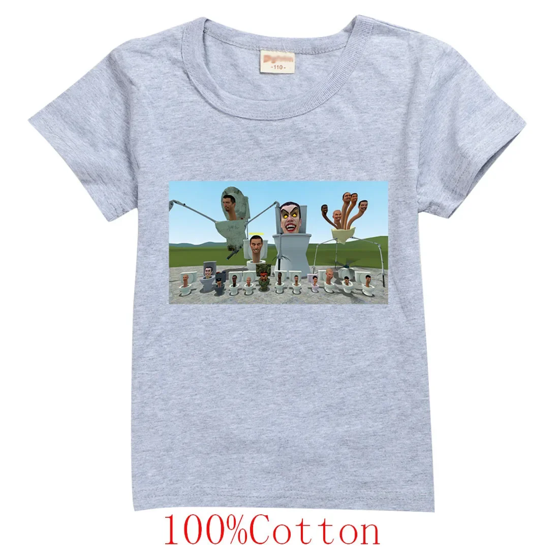 

2023 Newest Game Skibidi Toilet T Shirt Kids Funny Harajuku Graphics Tshirt Baby Boys Cotton Tops Toddler Girls Casual T-Shirts