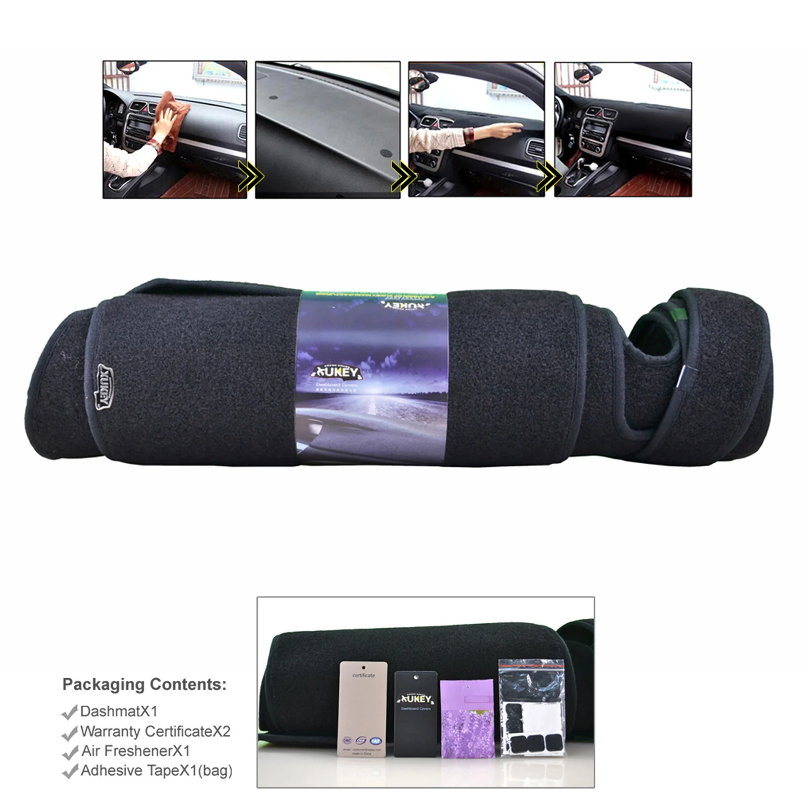 OEMASSIVE Dash Mat Dashboard Cover Sun Shade Cover Carpet For Chevrolet Silverado 1500 2007-2013 2 Glove Boxes dashboard cover