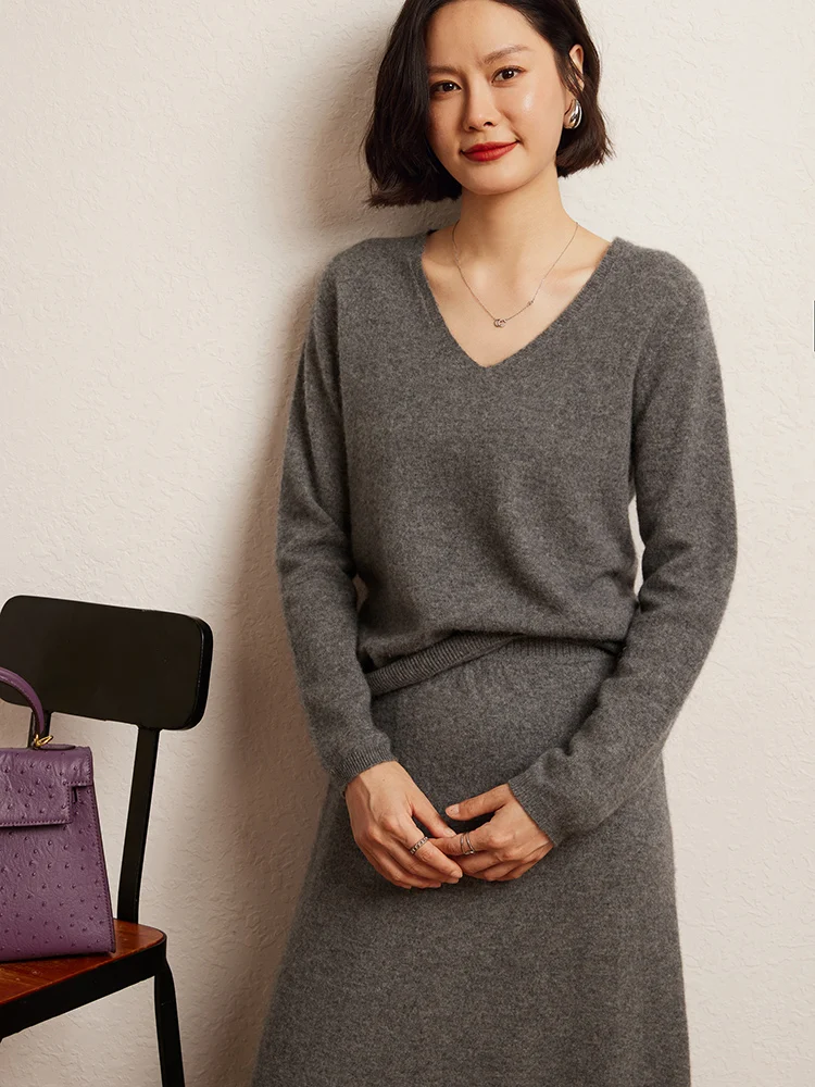 Korean Long Skirt Cashmere Detail 33