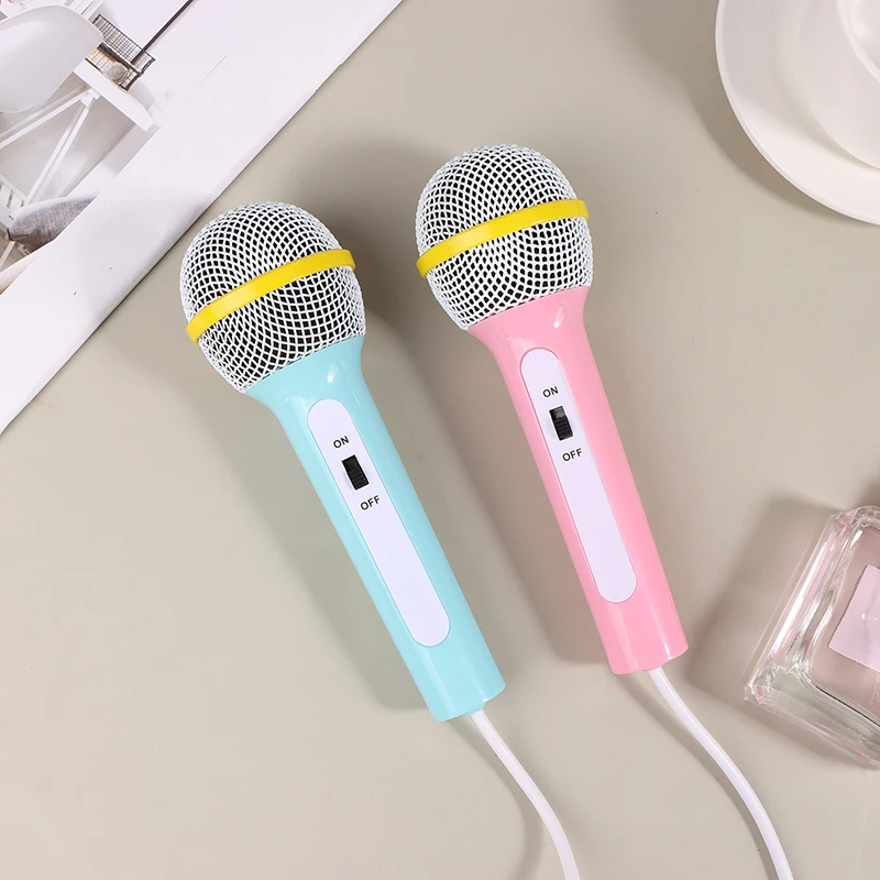 휴대용 휴대용 휴대용 유선 마이크, 경량 노래 기계, 가정용 어린이 뮤지컬 장난감, 쉬운 사용, 배터리 없음