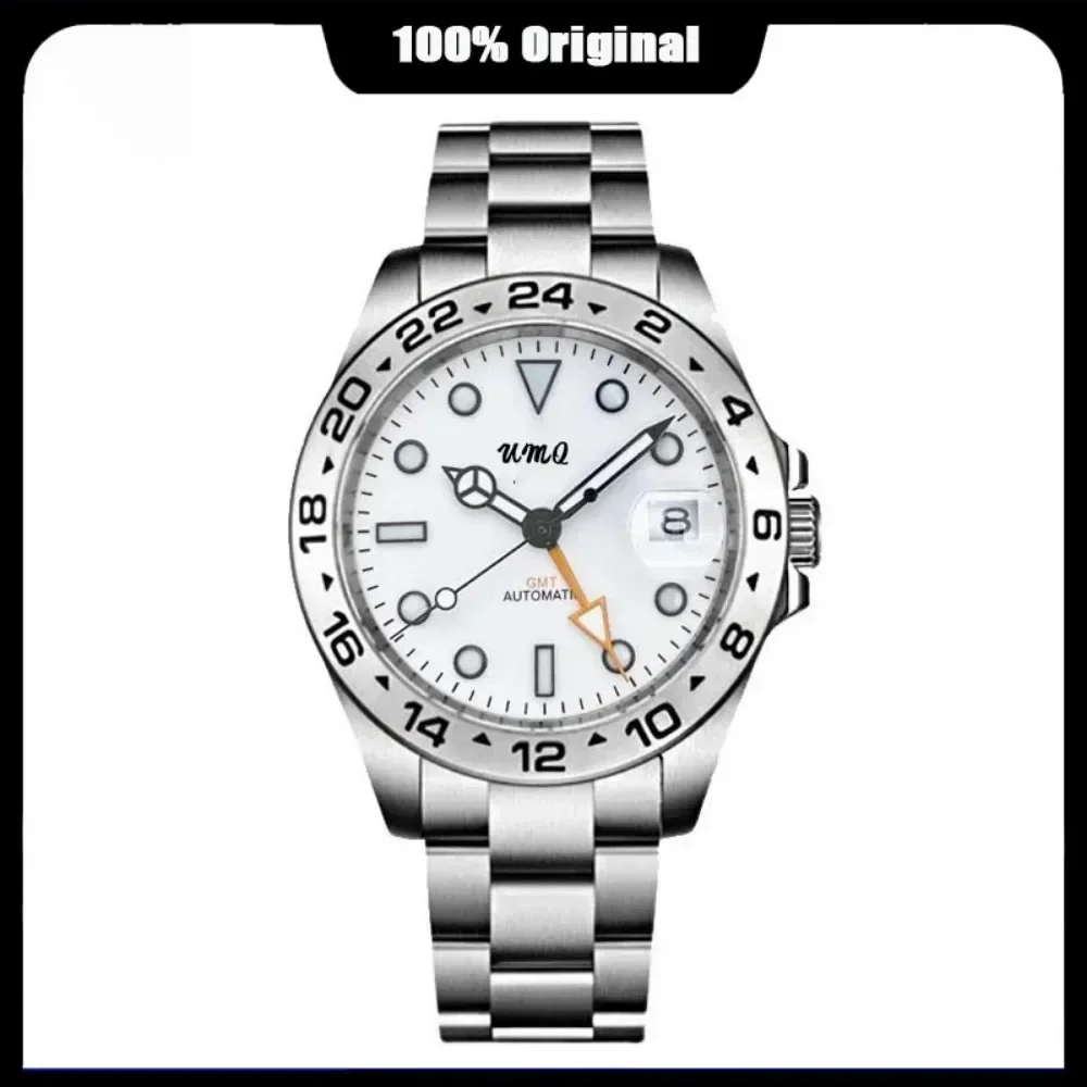 

GMT Watch for Design Mens Automatic Mechanical Watch 42mm Sapphire Stainless Steel Waterproof Replicas Luxury Accesories New In