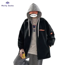 

Meilly Gecko 2022 Men's Spring And Autumn New Tops Trendy Brand Hong Kong Style Plus Size 6xl Hooded Jacket