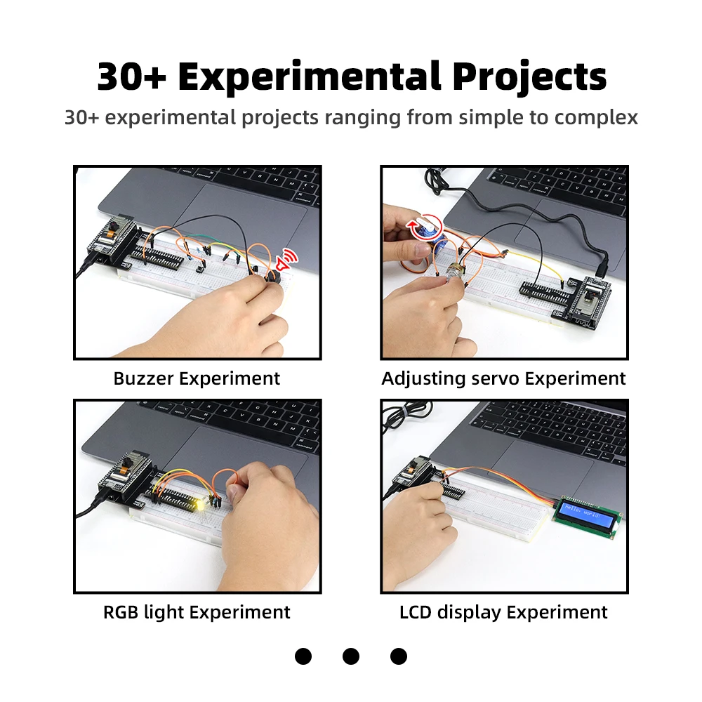 TSCINBUNY Professional ESP32 Automation Kit for Arduino Programming Complete DIY Electronic Project Starter ESP32 Learning Kit