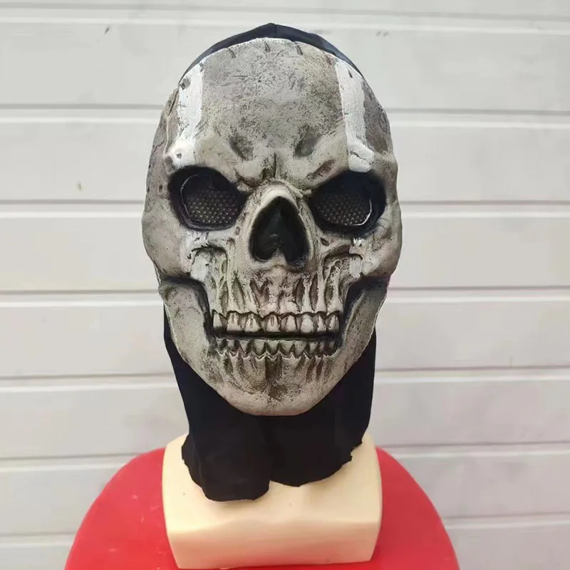 MW2 cod call of duty Halloween Ghost Skull Motorcycle Balaclava Mask  Cycling Full Face Game Cosplay Mask - AliExpress