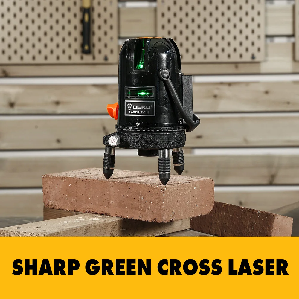 グリーンL L8着 DEKO LL57/LL58 グリーン自己レベリング 5 ライン 6 点水平 & 垂直