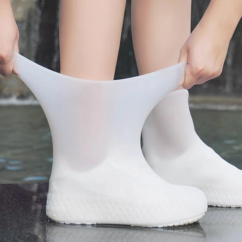 Silicone shoe covers waterproof reusable non-slip for cycling rain shoe protector rain shoe covers shoe covers