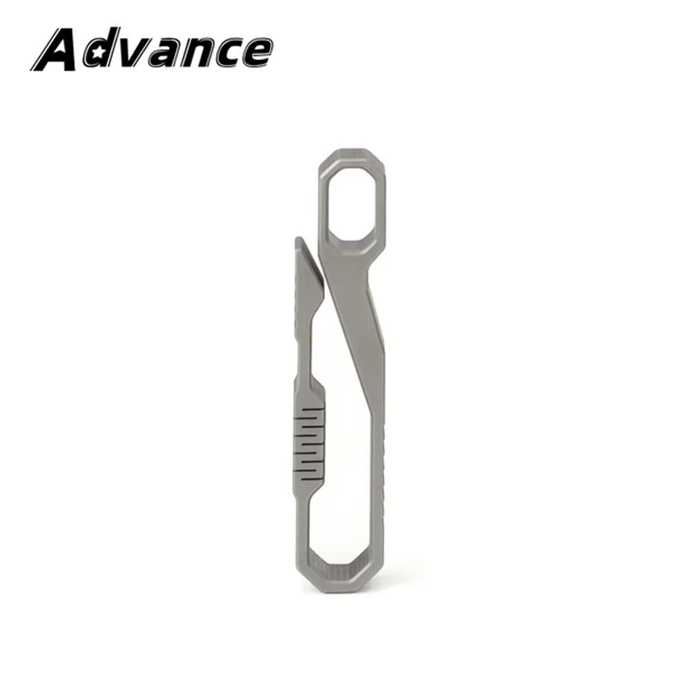 Titanium Belt Buckle Titanium Alloy Clip Pocket Tools Keychain Holder EDC Tool For Outdoor Camping