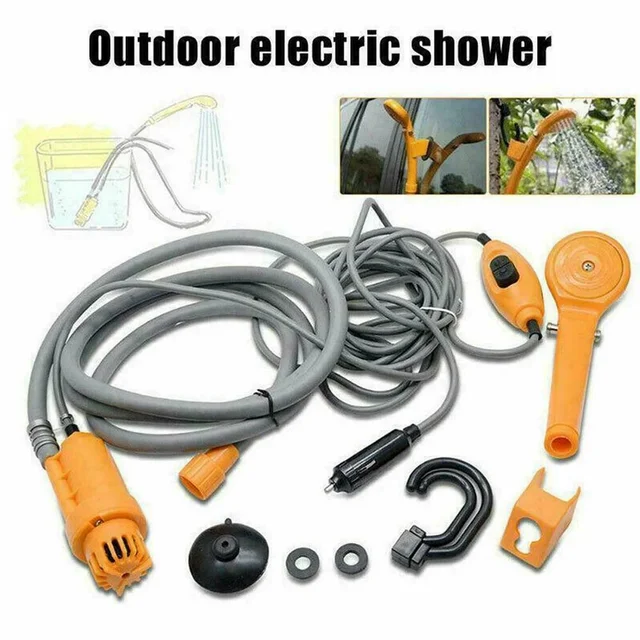 Portable Camping Shower - 12V Car Cigarette Lighter
