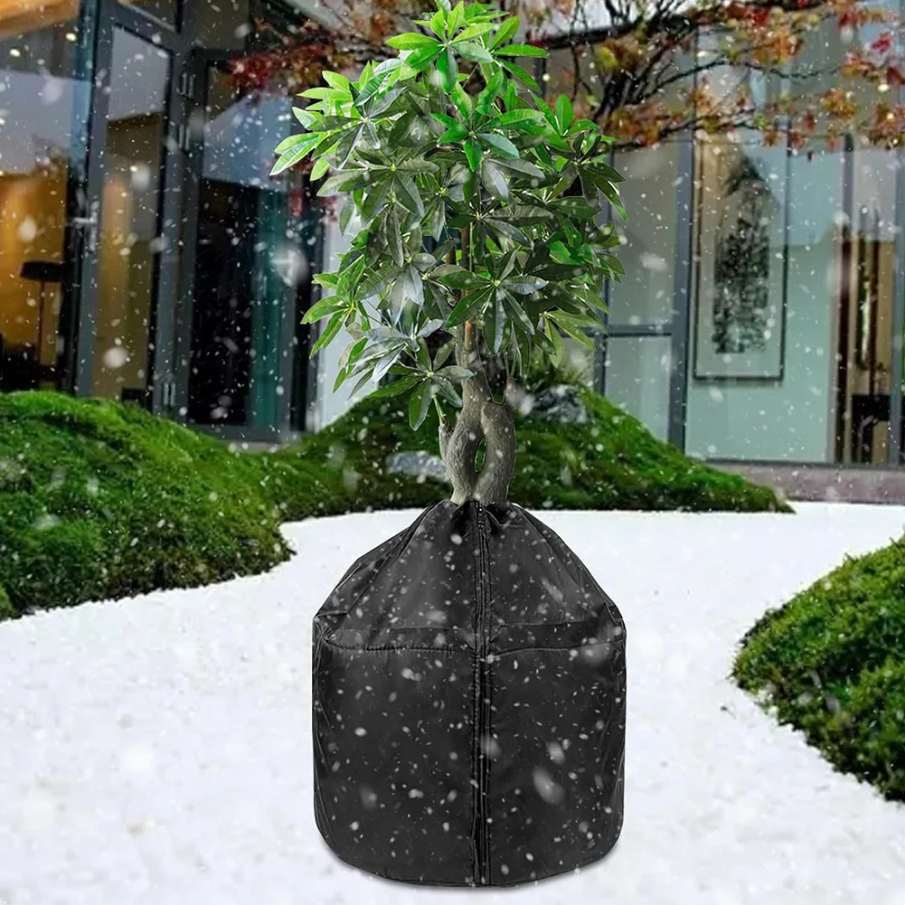 Waterproof Black Frost Protection Bags for Potted Plants