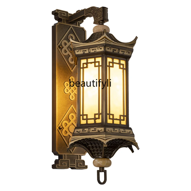 

Настенный светильник LBX в китайском стиле, уличная водонепроницаемая лампа для сада, ландшафта, парка, виллы, дома, ворот