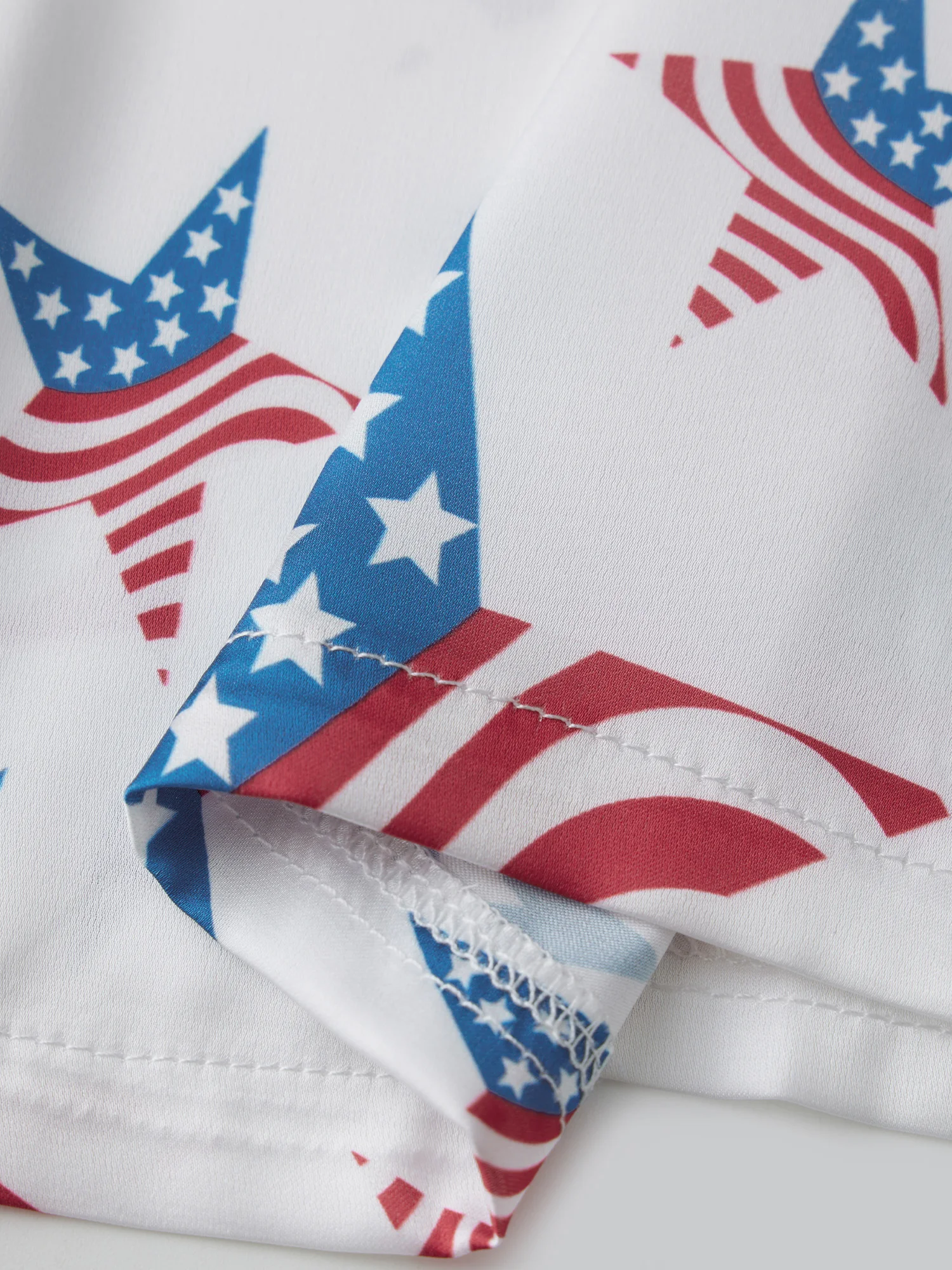 Women s Patriotic 4th of July Pajama Set Short Sleeve Lapel Button Up Star Print Tops and Shorts Sleepwear Sets for