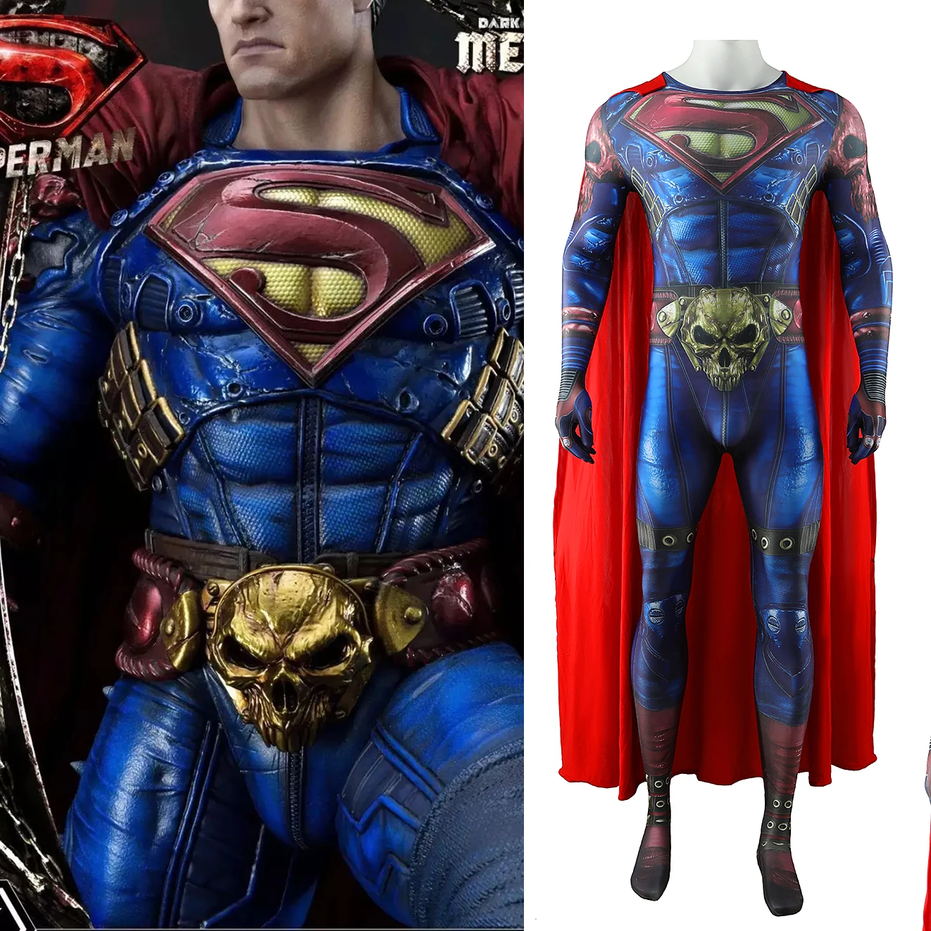 Super Man Clark Kent Costume Cosplay Superhero 3D Stampato Body Super Man Clark Kent Spandex Outfit Cosplay Costume Di Halloween