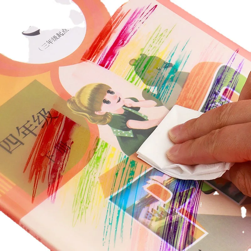 Set of 5 Transparent Waterproof Textbook Notebook Covers and Protectors