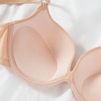 Soutien-gorge Push Up Sexy pour femmes, pour rassembler des petits seins, décolleté en V profond, à armatures, solide, dos nu, sous-vêtements intimes, rembourré 5