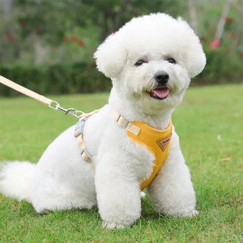 Newest Puppy Dog Harness and Leash Set for Small Dogs Adjustable Pet Harnesses Chihuahua Poodle Bichon Cat mascotas Accessories 4